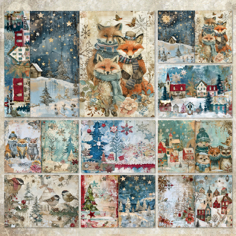 A5 Christmas Theme Journal Scrapbook Paper