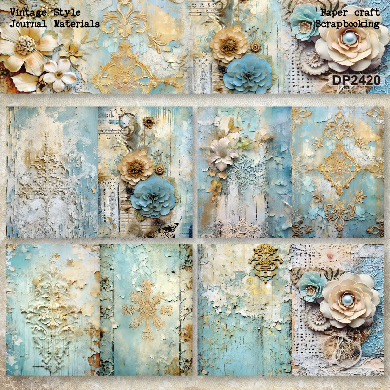 A5 Romantic Style DIY Scrapbooking Paper