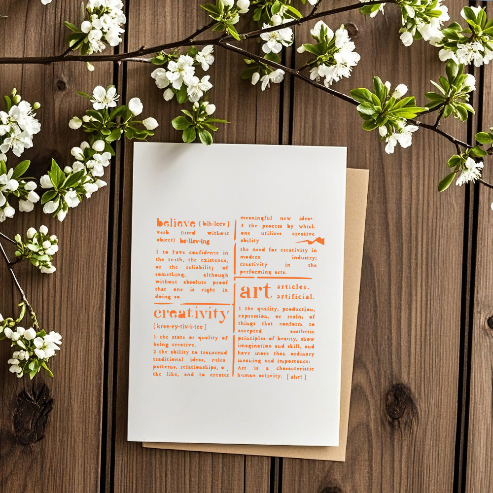 Letters DIY Painting Hollow Stencil