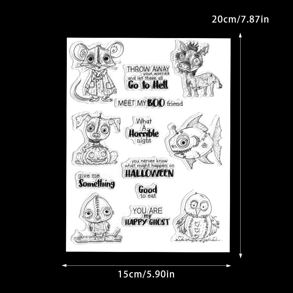 Halloween Animals Dies & Stamps Set