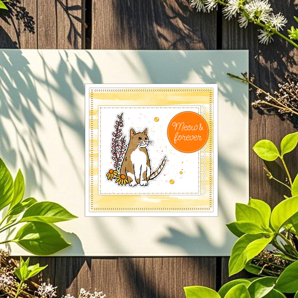 Cute Cats Dies & Stamps Set