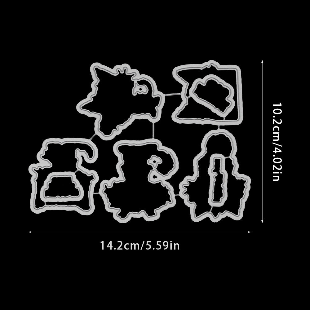 Personality Cats Dies & Stamps Set
