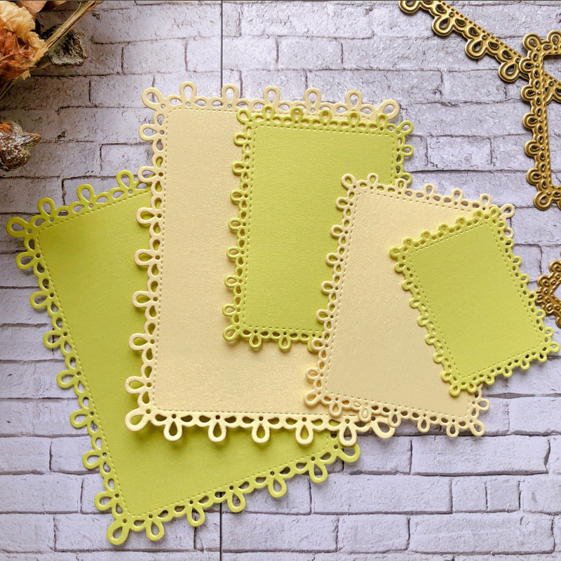 Stackable Rectangular Lace Frame Cutting Dies