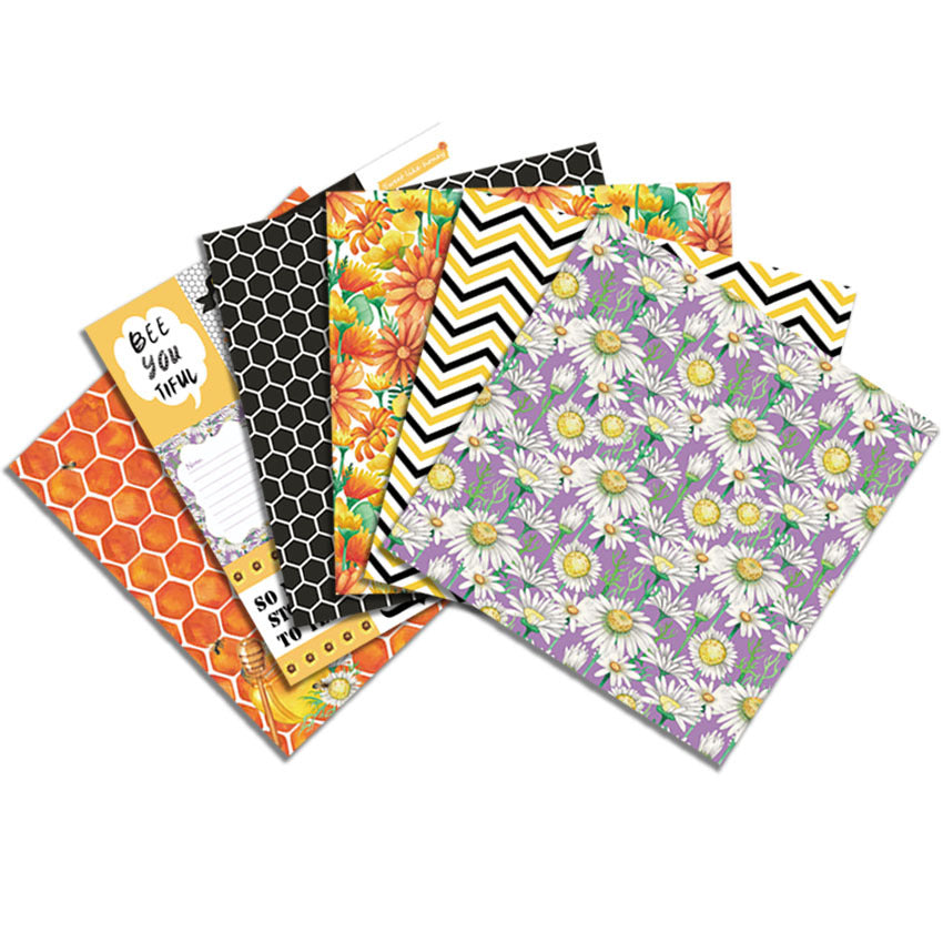 24PCS 6" Oh Honey Scrapbook Paper & Cardstock