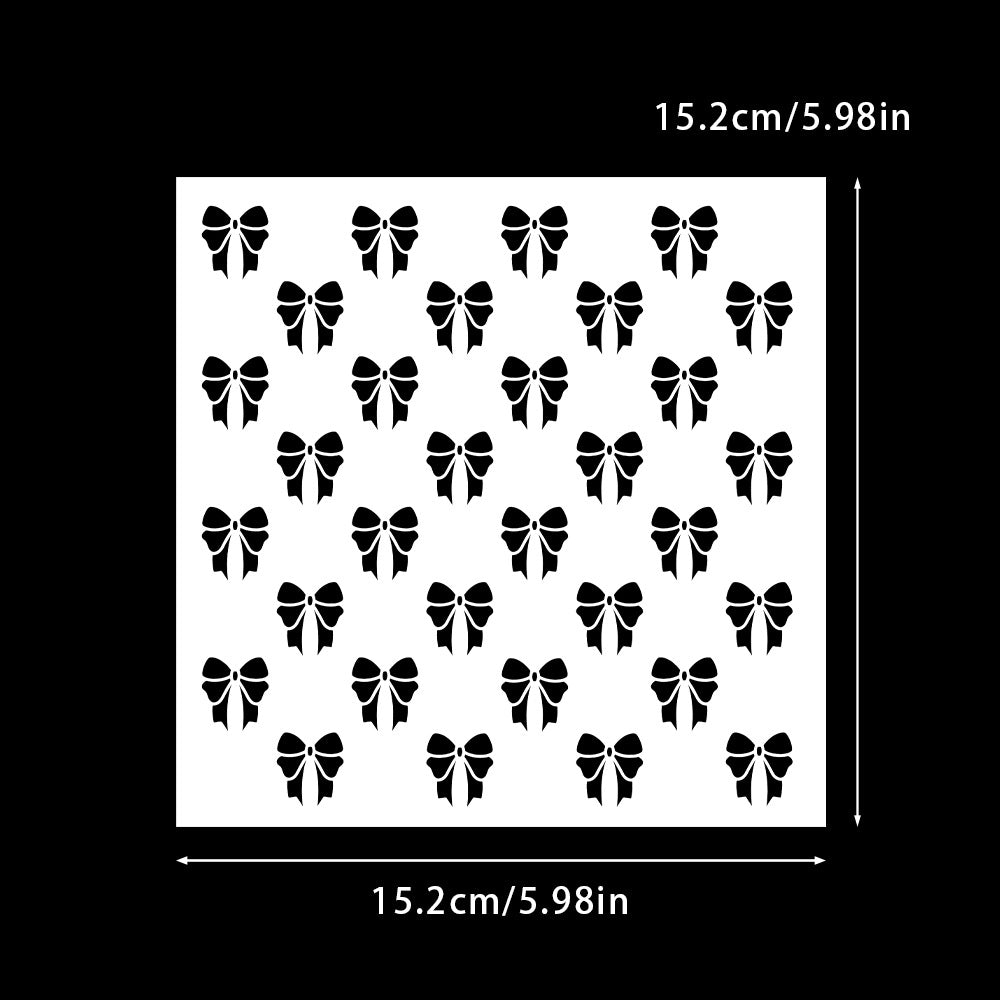 Bow Pattern DIY Painting Hollow Stencil