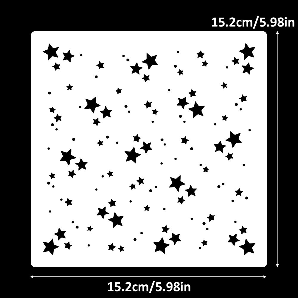 Stars Background DIY Painting Hollow Stencil