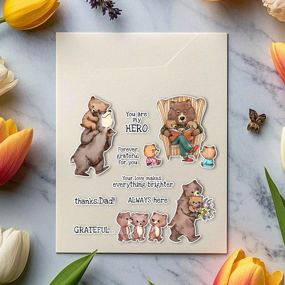 Little Bear and Son Dies & Stamps Set