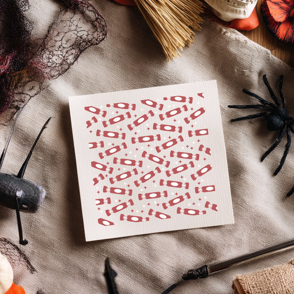 2 PCS Candy Pattern DIY Painting Hollow Stencil