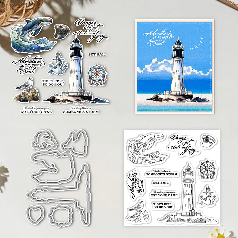 Lighthouse Navigation Dies & Stamps Set