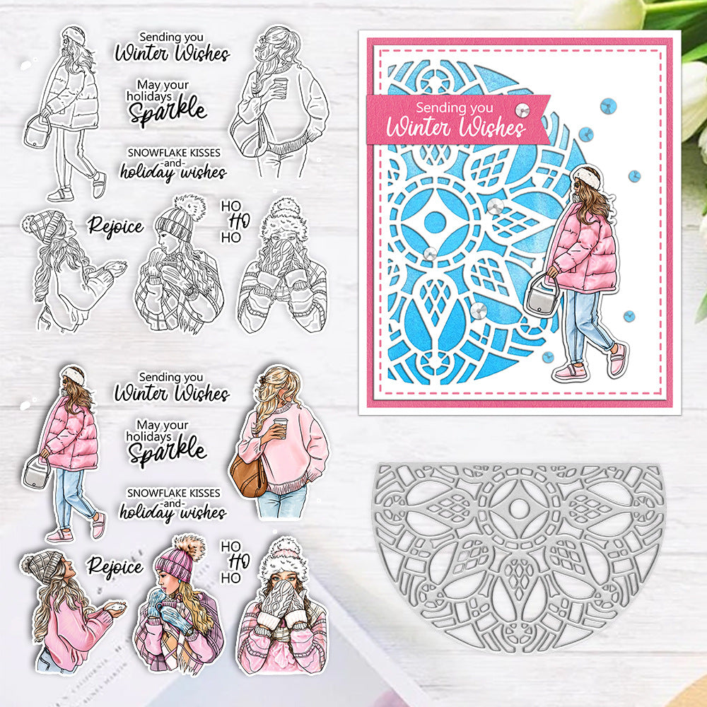 Winter Girls Dies & Stamps Set