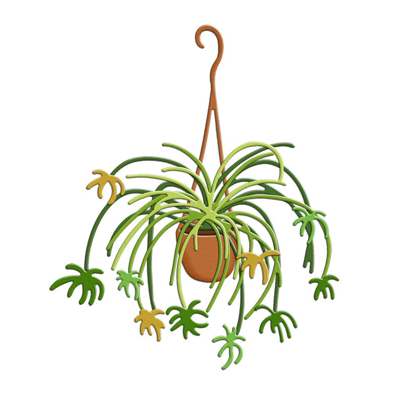 Hanging Basket Flowers Metal Cutting Dies