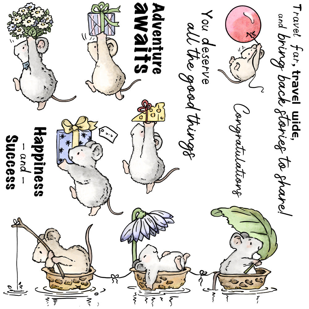 Mouse Daily Life Dies & Stamps Set