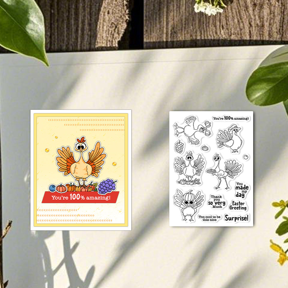 Turkey Pumpkin Dies & Stamps Set
