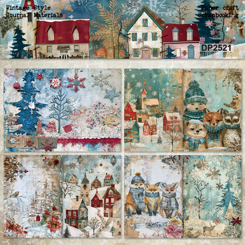 A5 Christmas Theme Journal Scrapbook Paper