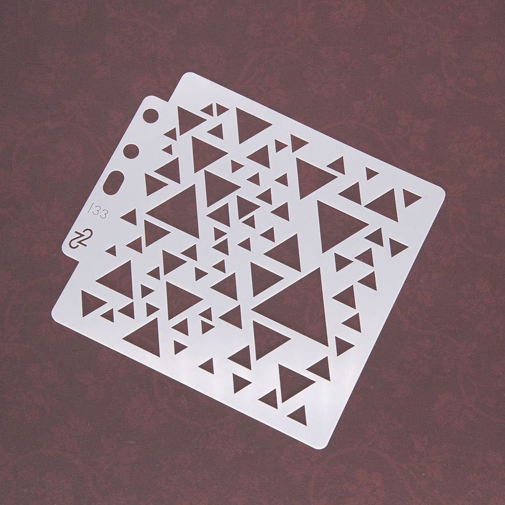 Triangle Pattern Hollow Stencil