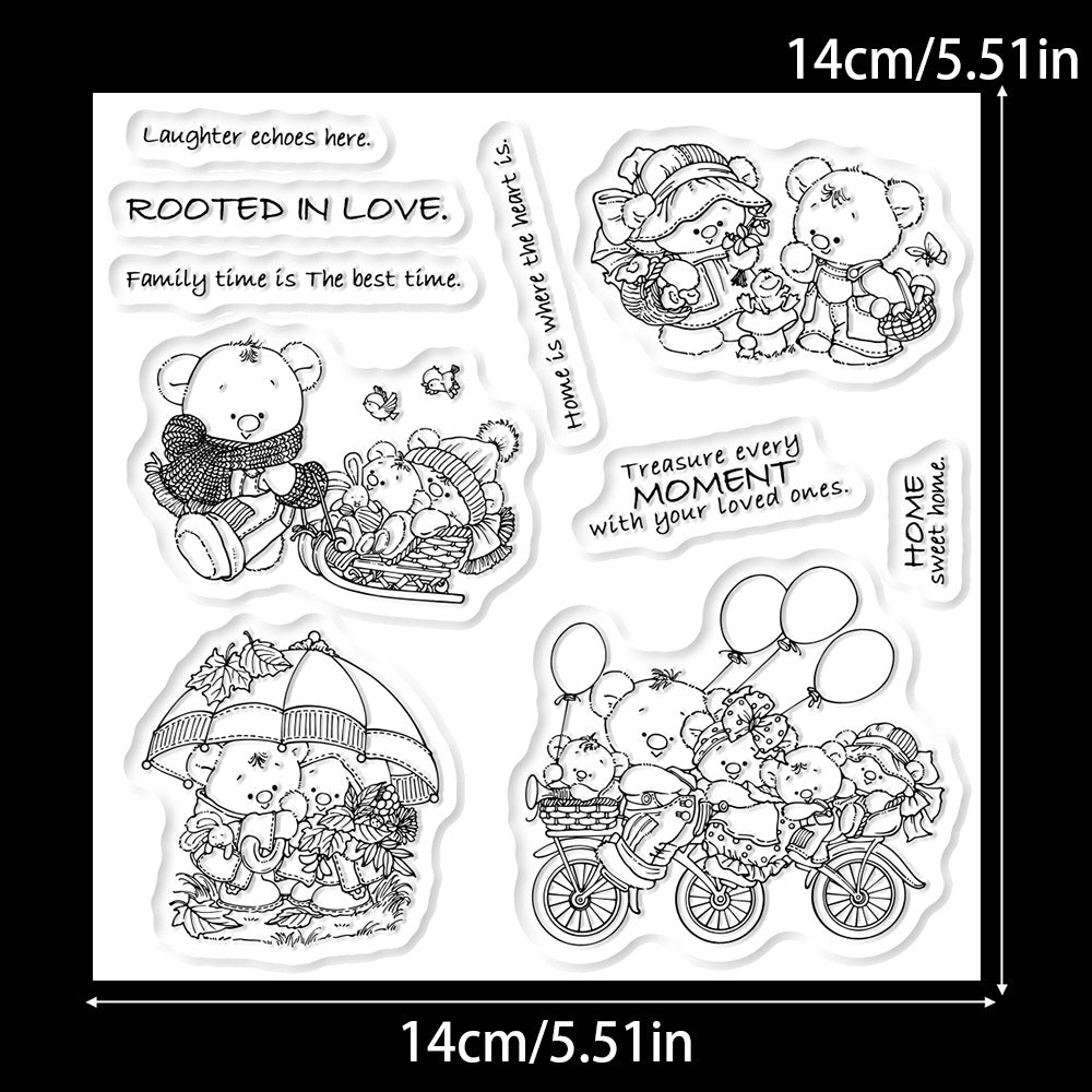 Bear Family Clear Stamps