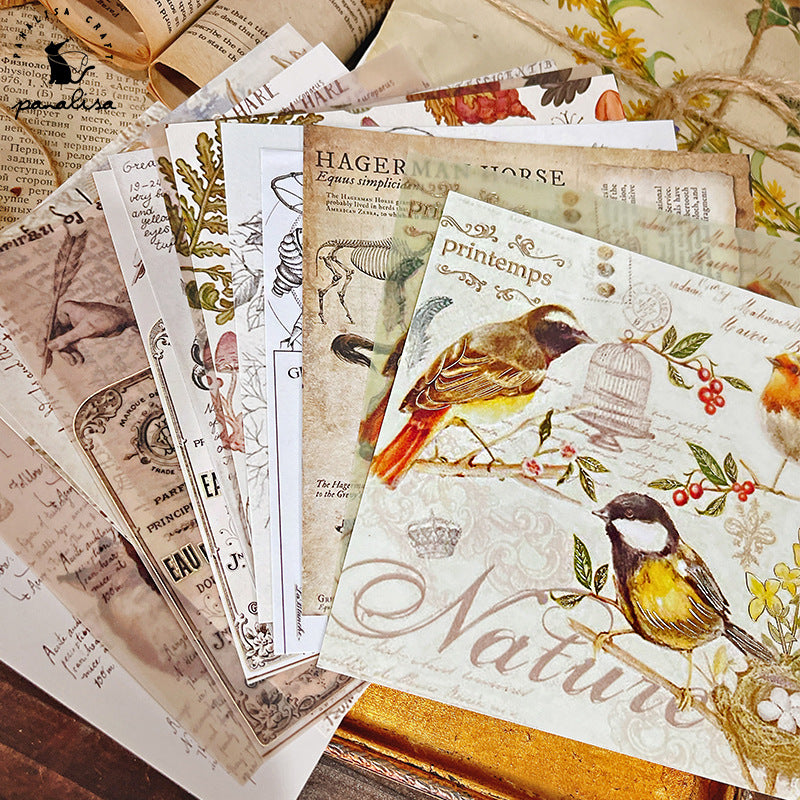Vintage bronzing DIY Scrapbook Paper