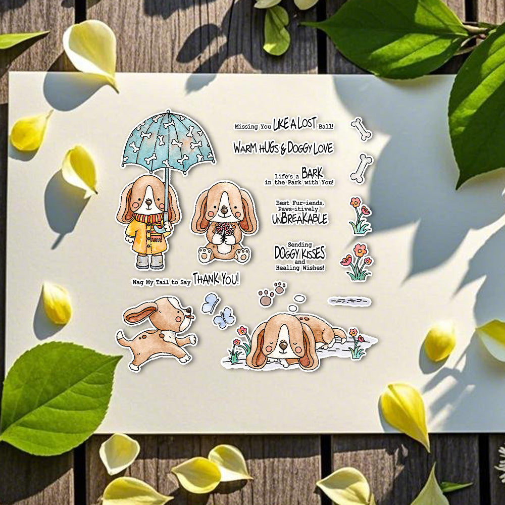 Cute Puppy Clear Stamps