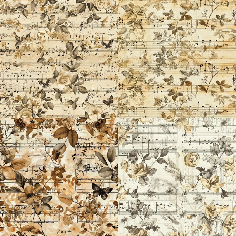 24PCS 6" Music of Rose Scrapbook Paper & Cardstock
