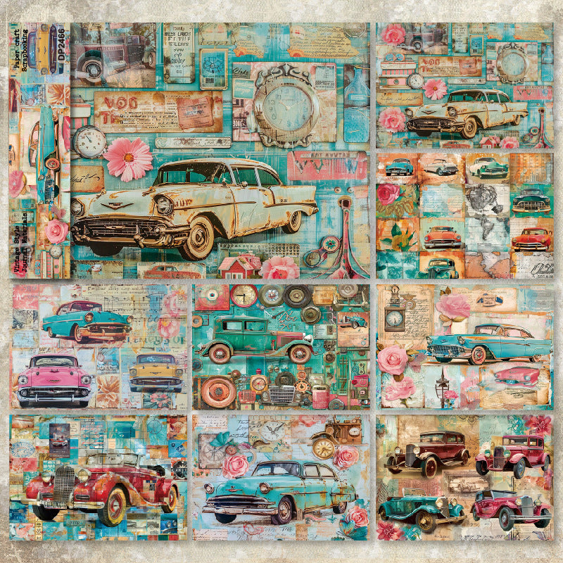 A5 Retro Style Journal Scrapbook Paper