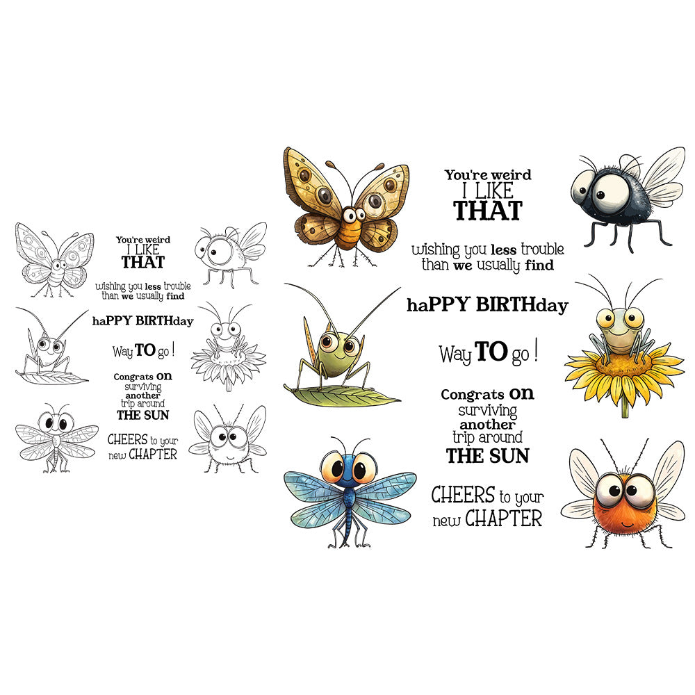 Insect Gathering Dies & Stamps Set