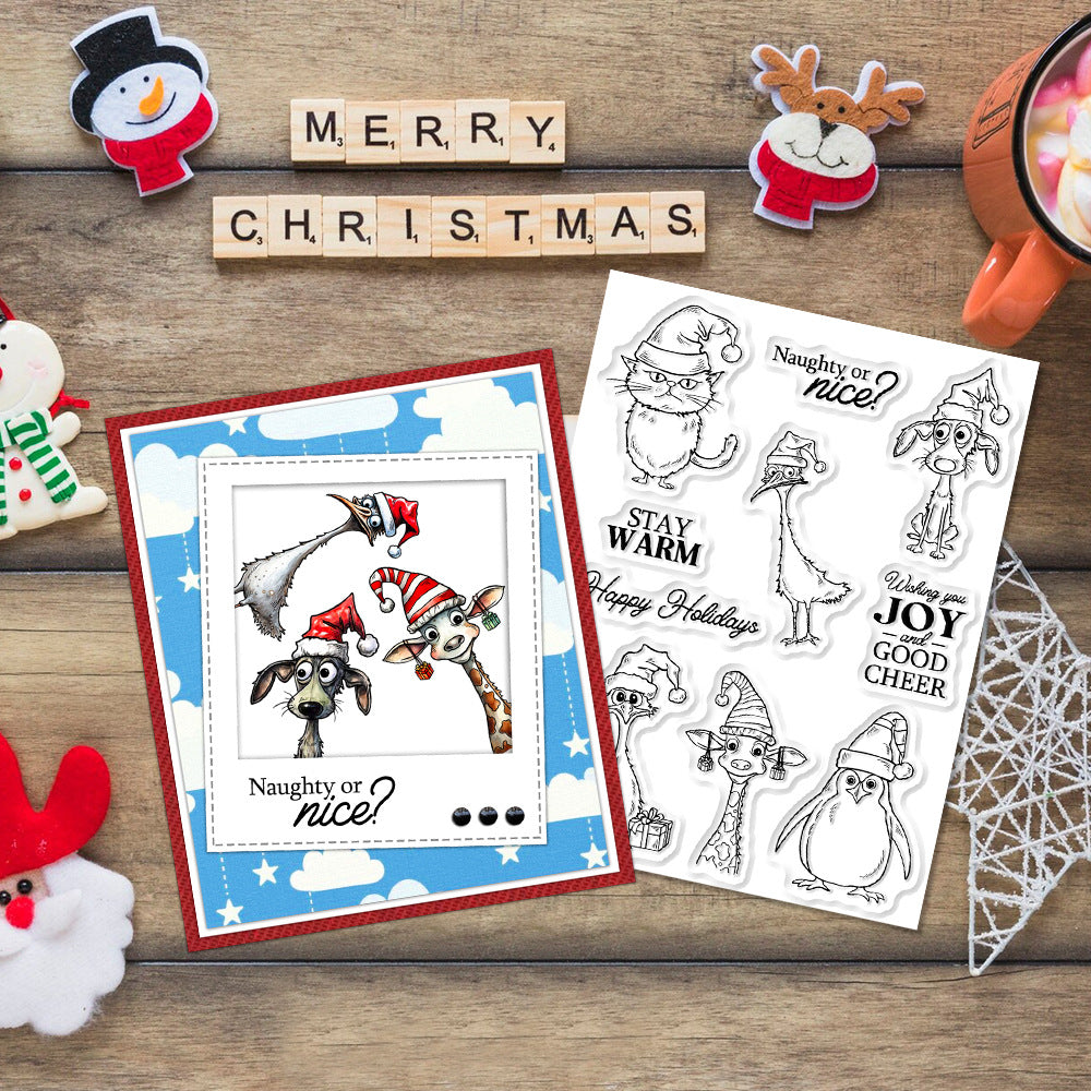Christmas Animals Dies & Stamps Set