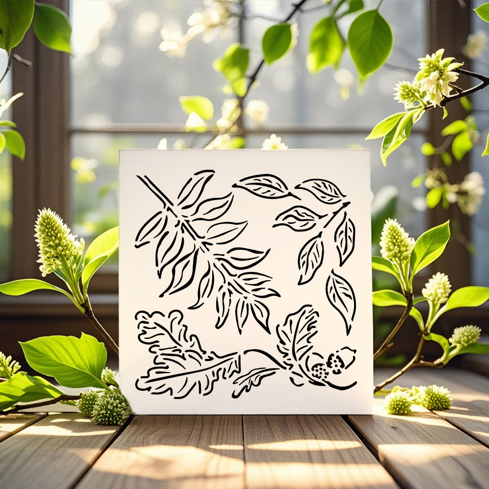 Leaves DIY Painting Hollow Stencil
