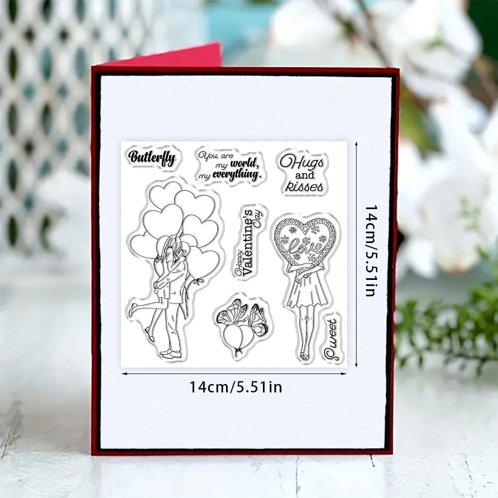 Valentine's Day Theme Dies & Stamps Set