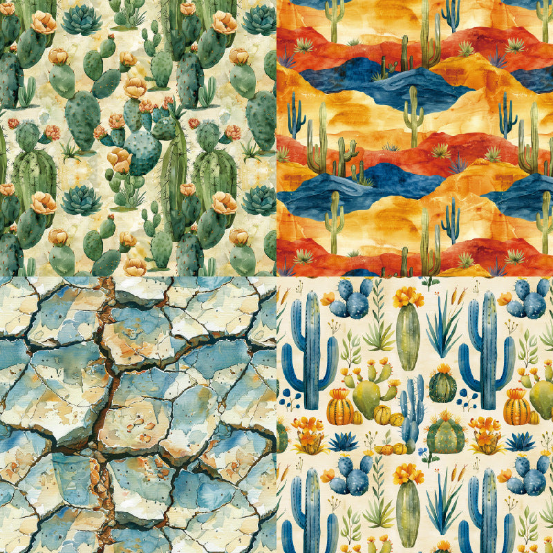 24PCS 6" Desert Scrapbook Paper & Cardstock