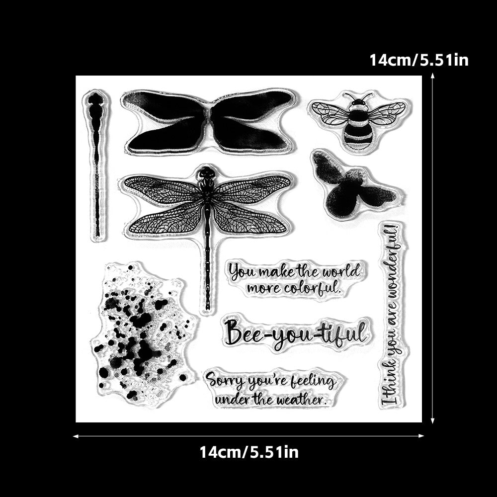 Dragonfly Bee Dies & Stamps Set