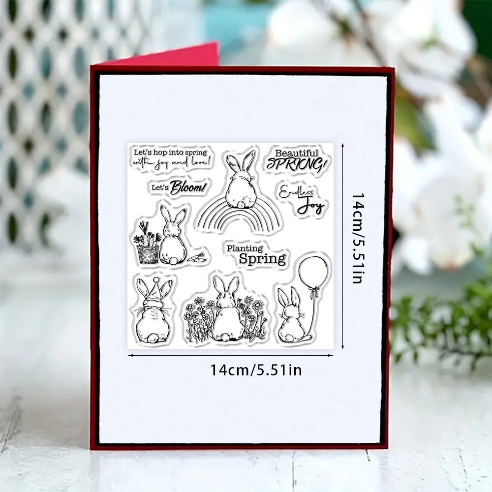 Easter Cute Bunny Dies & Stamps Set