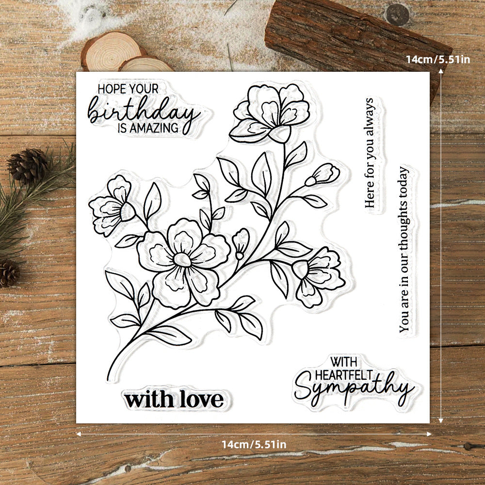 Spring Flowers Dies & Stamps Set
