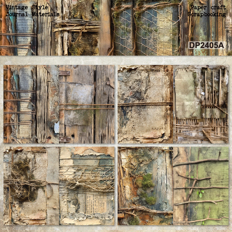 A5 Vintage Style Journal Scrapbook Paper