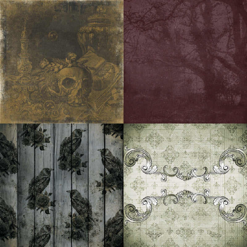 24PCS 6" Dark World Scrapbook Paper & Cardstock