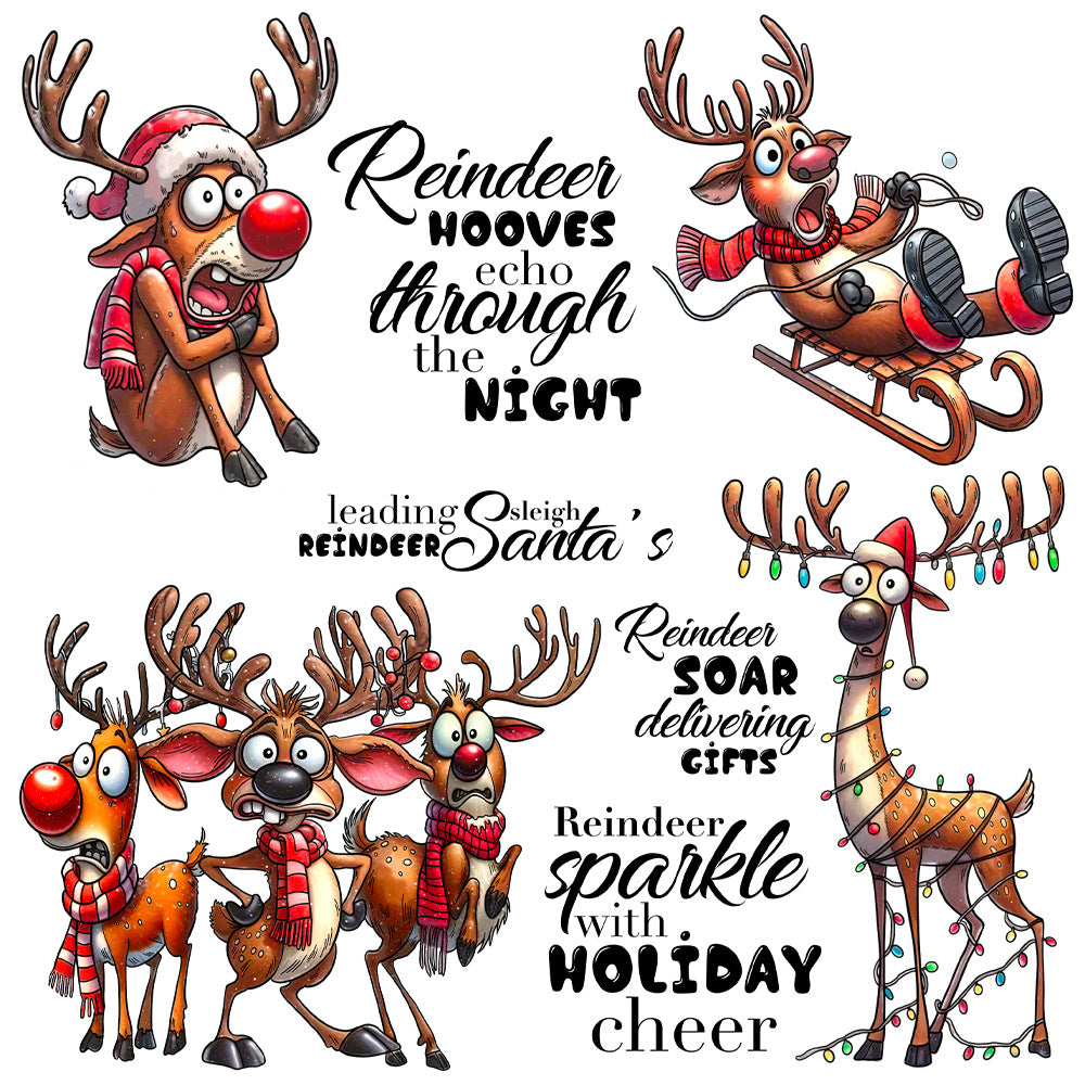 Christmas Deer Dies & Stamps Set