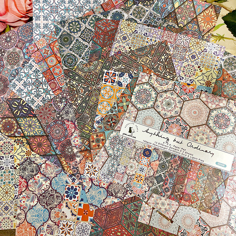 24PCS 6" Anything but Ordinary Scrapbook Paper & Cardstock