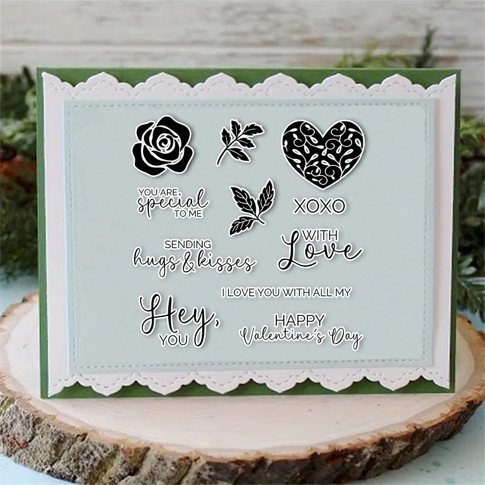Valentine's Day Theme Dies & Stamps Set