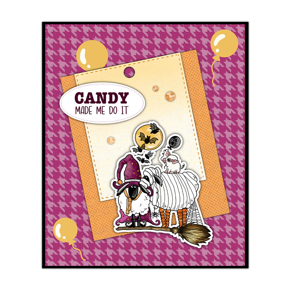 Halloween Theme Dies & Stamps Set