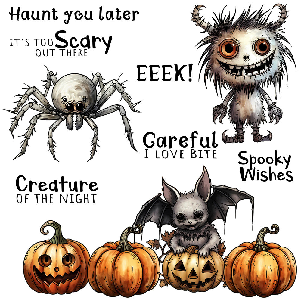 Halloween Animal Pumpkins Dies & Stamps Set