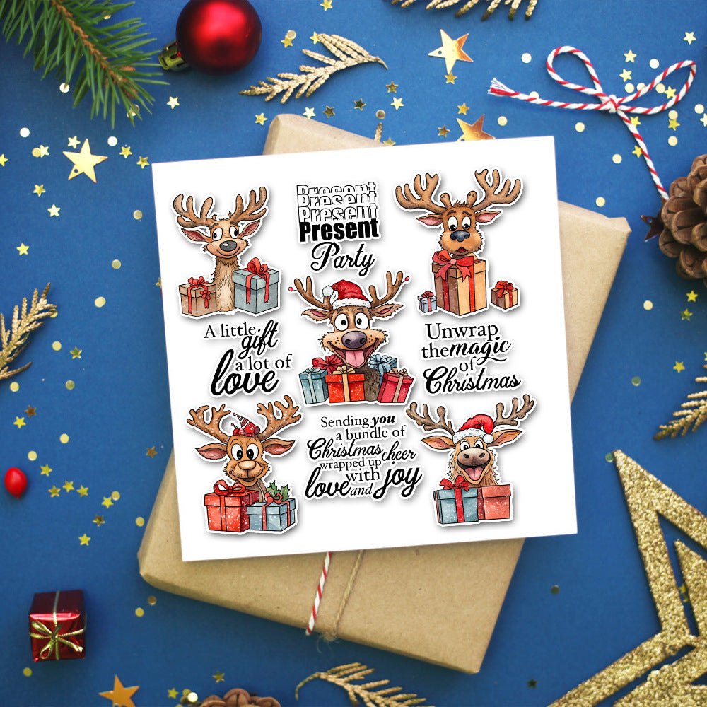 Christmas Deer Gifts Dies & Stamps Set