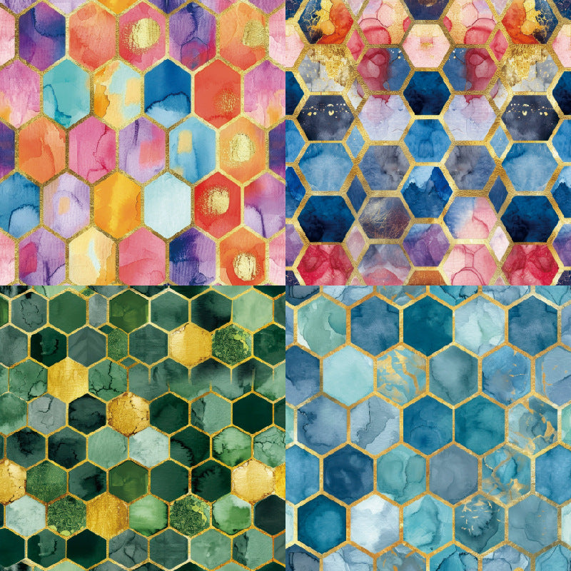 24PCS 6" Gilded Scrapbook Paper & Cardstock