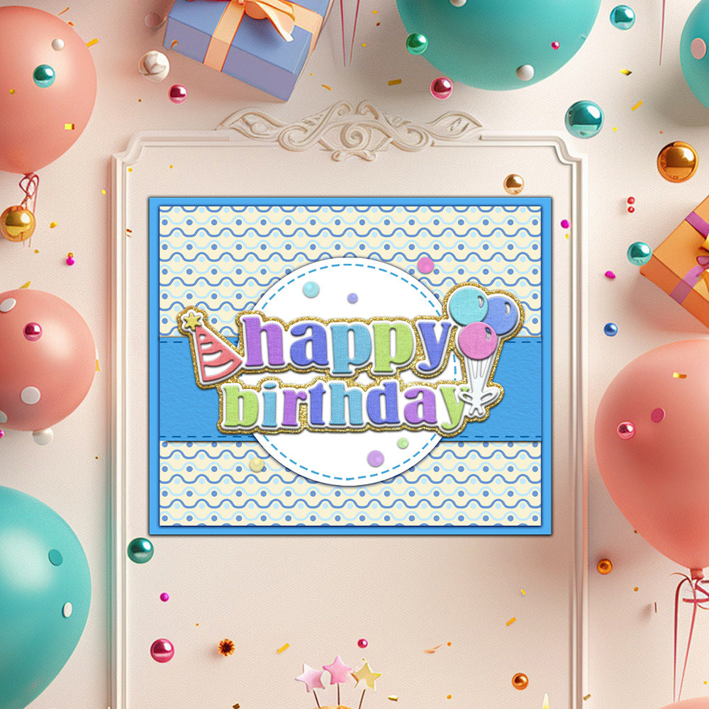 Birthday Wishes Metal Cutting Dies