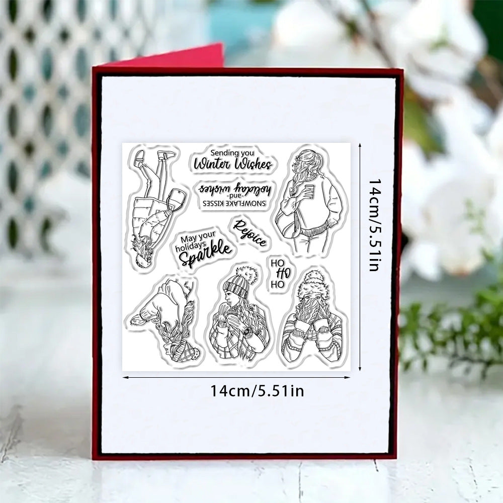 Winter Girls Dies & Stamps Set