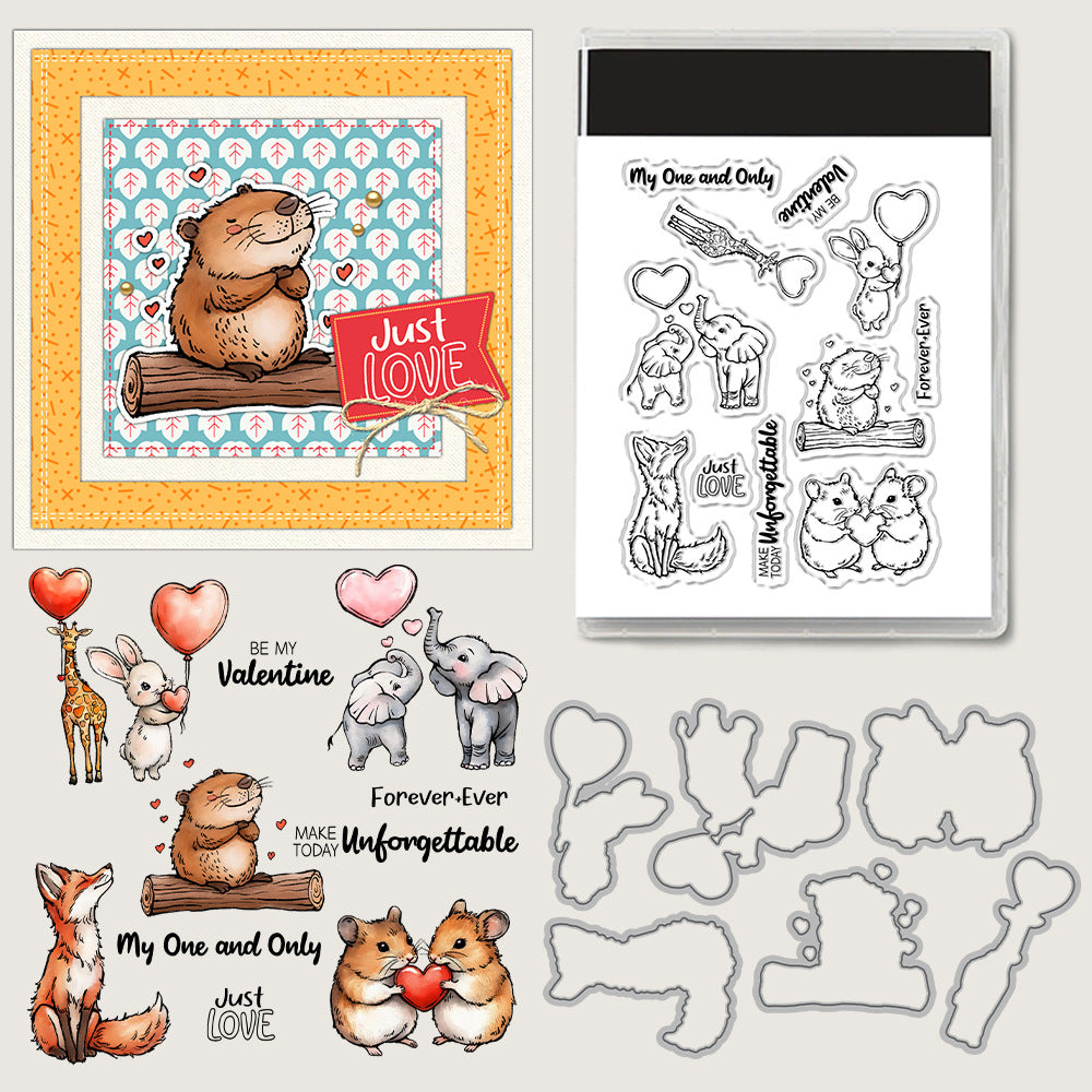 Valentine's Day Theme Dies & Stamps Set