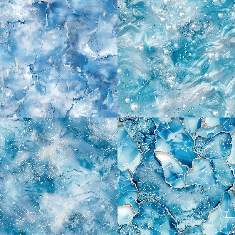 24PCS 6" Crystal Scrapbook Paper & Cardstock