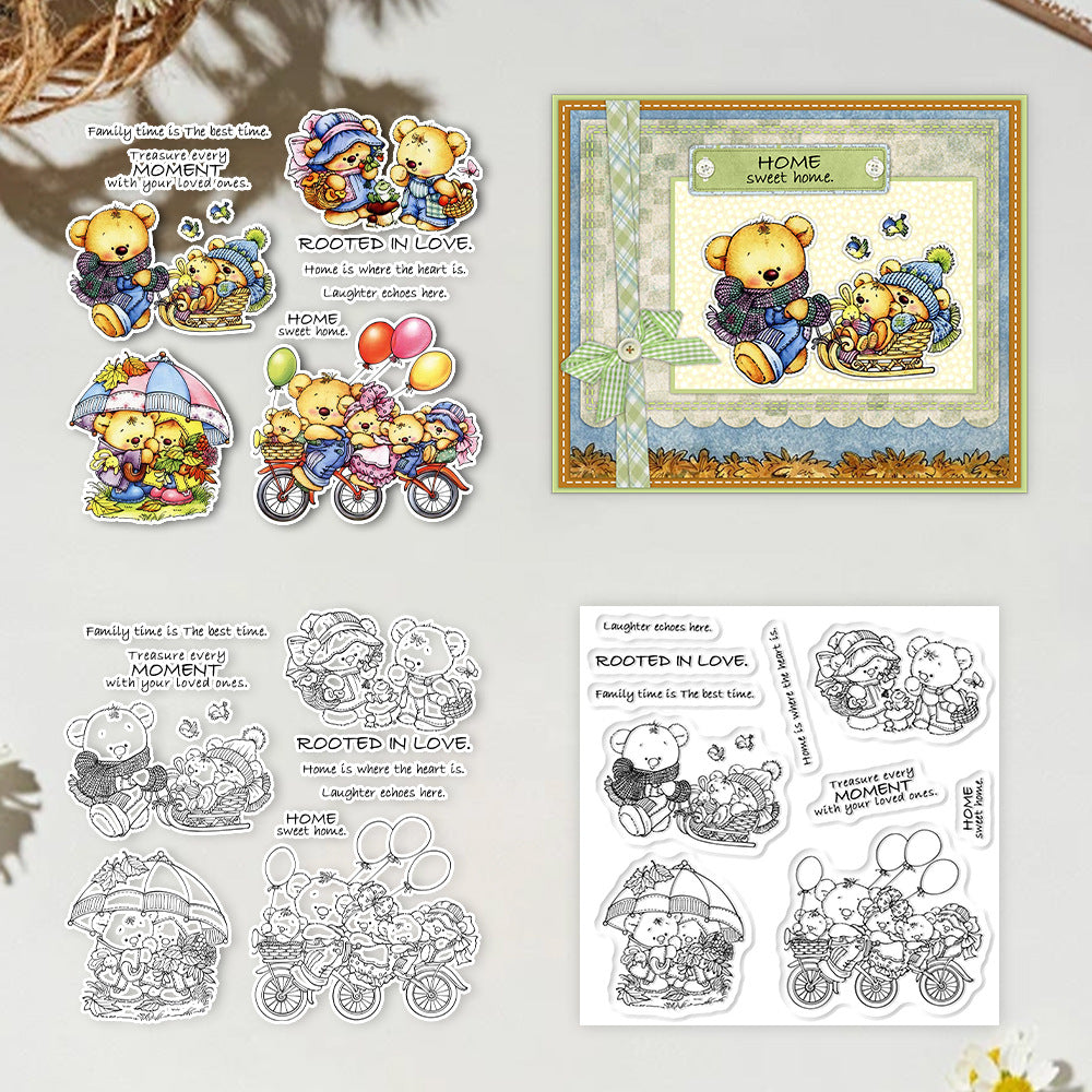 Bear Family Clear Stamps