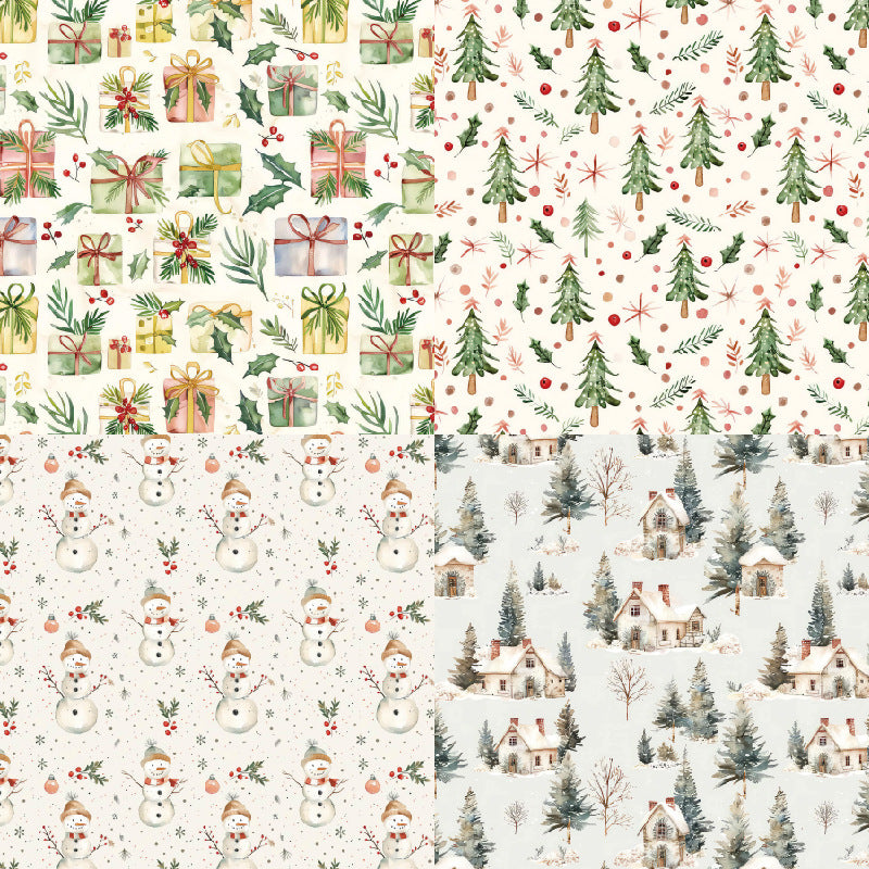 24PCS 6" Christmas Scrapbook Paper & Cardstock