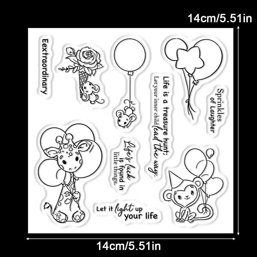 Animal Balloons Dies & Stamps Set