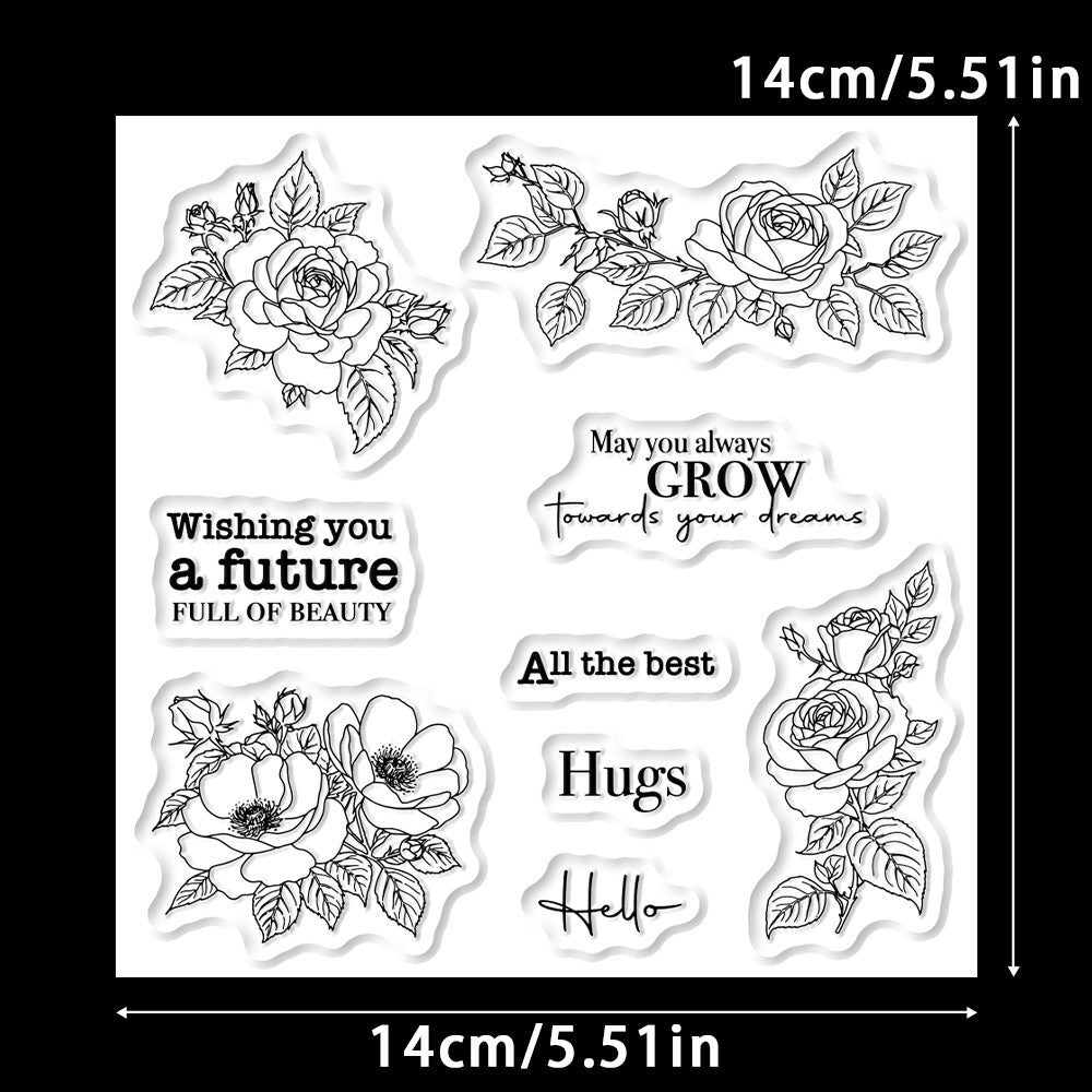 Beautiful Roses Dies & Stamps Set