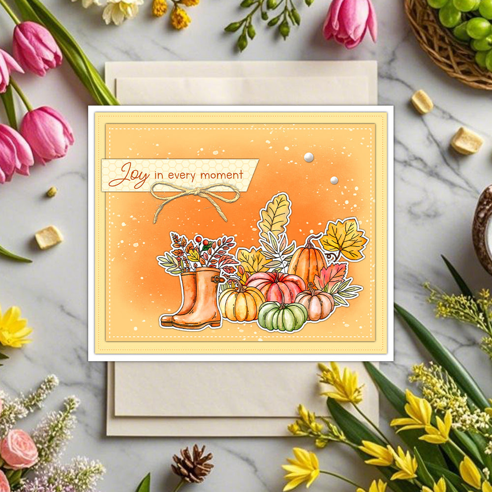 Autumn Pumpkins Dies & Stamps Set